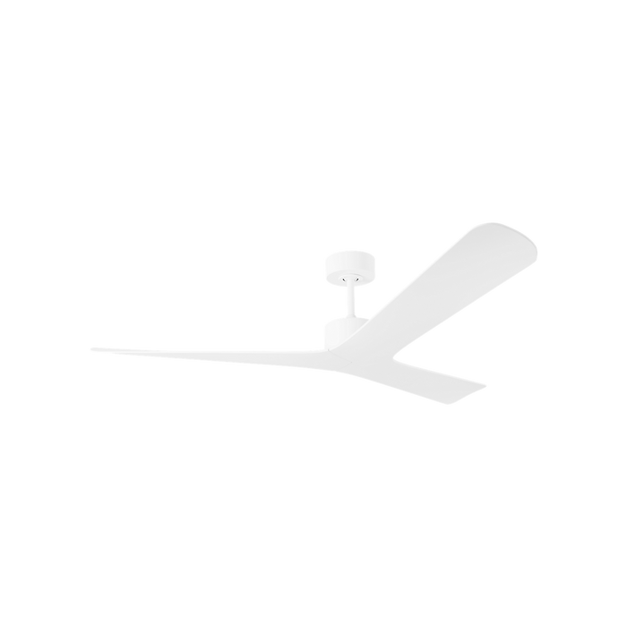Generation Lighting Tri Plank Smart 57 Ceiling Fan Matte White Finish Matte White Blades (3TPKSM57RZW)
