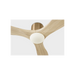 Generation Lighting Maverick Smart 44 Inch Hugger LED Ceiling Fan Burnished Brass Finish Washed White Oak Blades (3MAVHSM44BBSWWOD)