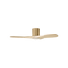Generation Lighting Maverick Smart 44 Inch Hugger LED Ceiling Fan Burnished Brass Finish Washed White Oak Blades (3MAVHSM44BBSWWOD)