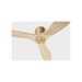 Generation Lighting Maverick Smart 44 Inch Hugger Ceiling Fan Burnished Brass Finish Washed White Oak Blades (3MAVHSM44BBSWWO)