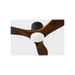 Generation Lighting Maverick Smart 44 Inch Hugger LED Ceiling Fan Matte Black Finish Dark Walnut Blades (3MAVHSM44MBKD)