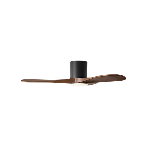 Generation Lighting Maverick Smart 44 Inch Hugger LED Ceiling Fan Matte Black Finish Dark Walnut Blades (3MAVHSM44MBKD)