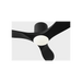 Generation Lighting Maverick Smart 44 Inch Hugger LED Ceiling Fan Matte Black Finish Midnight Black Blades (3MAVHSM44MBKMBKD)