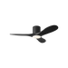 Generation Lighting Maverick Smart 44 Inch Hugger LED Ceiling Fan Matte Black Finish Midnight Black Blades (3MAVHSM44MBKMBKD)