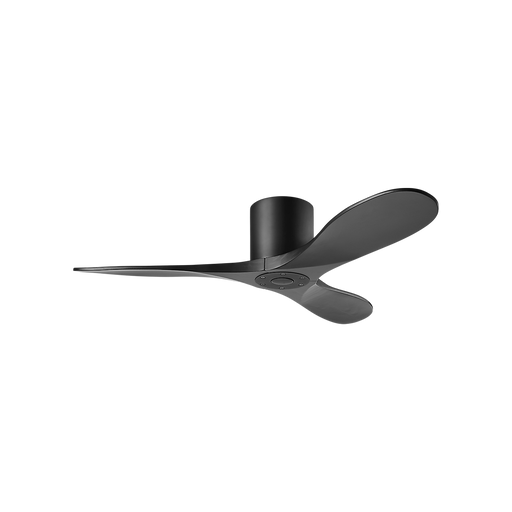 Generation Lighting Maverick Smart 44 Inch Hugger Ceiling Fan Matte Black Finish Midnight Black Blades (3MAVHSM44MBKMBK)