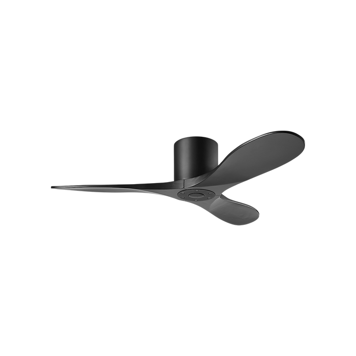 Generation Lighting Maverick Smart 44 Inch Hugger Ceiling Fan Matte Black Finish Midnight Black Blades (3MAVHSM44MBKMBK)