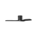 Generation Lighting Maverick Smart 44 Inch Hugger Ceiling Fan Matte Black Finish Midnight Black Blades (3MAVHSM44MBKMBK)