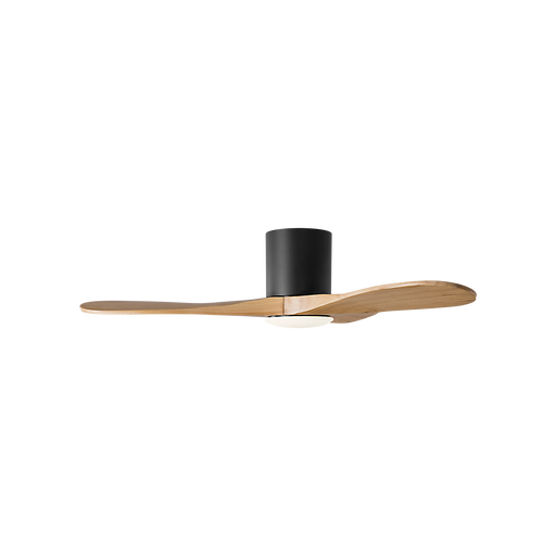 Generation Lighting Maverick Smart 44 Inch Hugger LED Ceiling Fan Matte Black Finish Natural Honey Blades (3MAVHSM44MBKNHD)