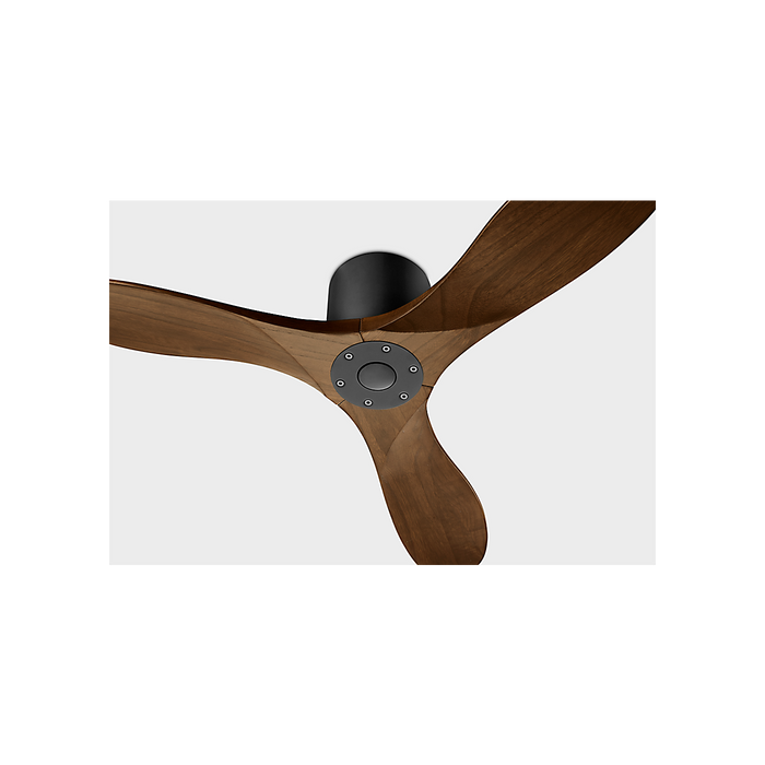 Generation Lighting Maverick Smart 44 Inch Hugger Ceiling Fan Matte Black Finish Dark Walnut Blades (3MAVHSM44MBK)