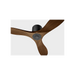 Generation Lighting Maverick Smart 44 Inch Hugger Ceiling Fan Matte Black Finish Dark Walnut Blades (3MAVHSM44MBK)