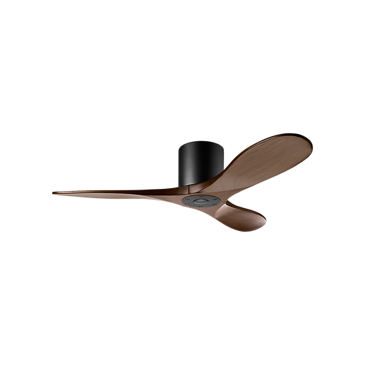 Generation Lighting Maverick Smart 44 Inch Hugger Ceiling Fan Matte Black Finish Dark Walnut Blades (3MAVHSM44MBK)