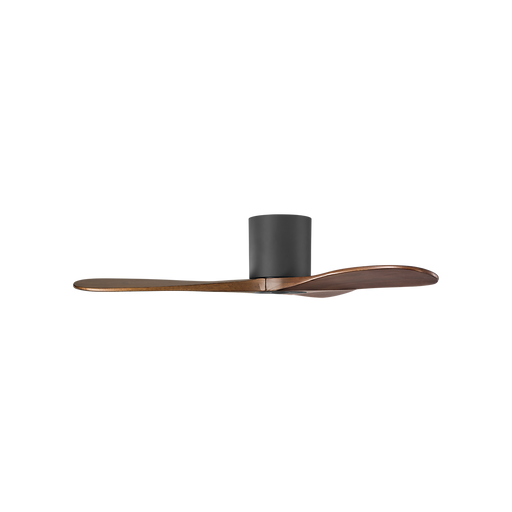Generation Lighting Maverick Smart 44 Inch Hugger Ceiling Fan Matte Black Finish Dark Walnut Blades (3MAVHSM44MBK)