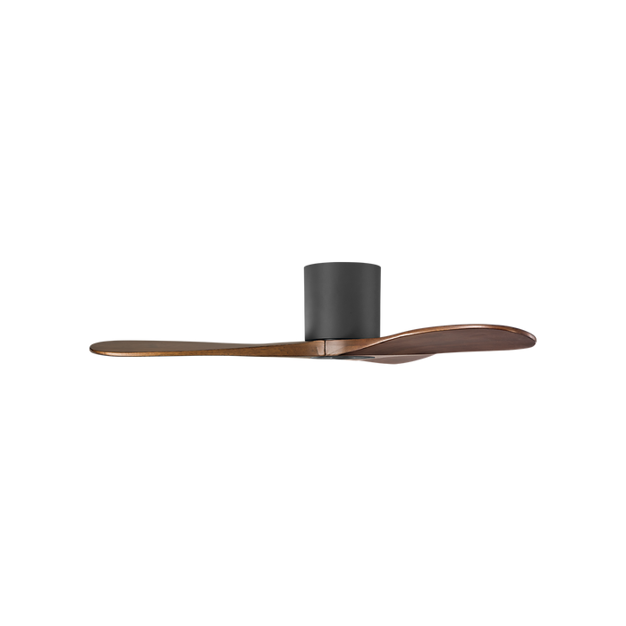 Generation Lighting Maverick Smart 44 Inch Hugger Ceiling Fan Matte Black Finish Dark Walnut Blades (3MAVHSM44MBK)