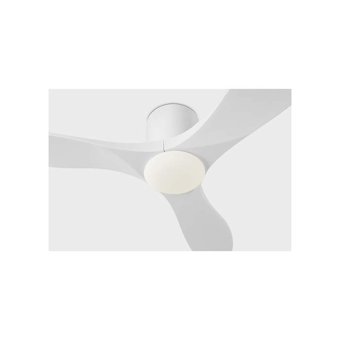 Generation Lighting Maverick Smart 44 Inch Hugger LED Ceiling Fan Matte White Finish Matte White Blades (3MAVHSM44RZWD)