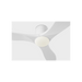 Generation Lighting Maverick Smart 44 Inch Hugger LED Ceiling Fan Matte White Finish Matte White Blades (3MAVHSM44RZWD)