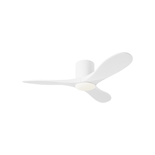 Generation Lighting Maverick Smart 44 Inch Hugger LED Ceiling Fan Matte White Finish Matte White Blades (3MAVHSM44RZWD)