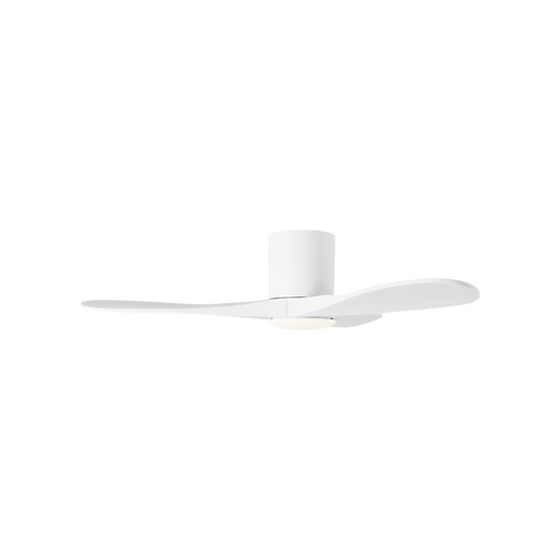 Generation Lighting Maverick Smart 44 Inch Hugger LED Ceiling Fan Matte White Finish Matte White Blades (3MAVHSM44RZWD)