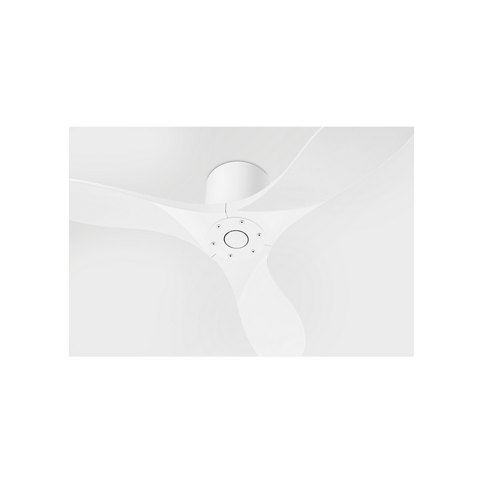 Generation Lighting Maverick Smart 44 Inch Hugger Ceiling Fan Matte White Finish Matte White Blades (3MAVHSM44RZW)