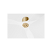 Generation Lighting Maverick Smart 52 Inch Hugger Ceiling Fan Burnished Brass Finish Matte White Blades (3MAVHSM52BBSRZW)