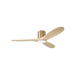 Generation Lighting Maverick Smart 52 Inch Hugger LED Ceiling Fan Burnished Brass Finish Washed White Oak Blades (3MAVHSM52BBSWWOD)