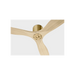 Generation Lighting Maverick Smart 52 Inch Hugger Ceiling Fan Burnished Brass Finish Washed White Oak Blades (3MAVHSM52BBSWWO)