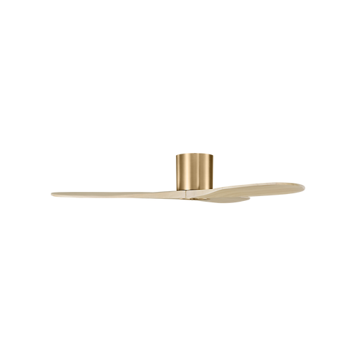 Generation Lighting Maverick Smart 52 Inch Hugger Ceiling Fan Burnished Brass Finish Washed White Oak Blades (3MAVHSM52BBSWWO)