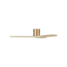 Generation Lighting Maverick Smart 52 Inch Hugger Ceiling Fan Burnished Brass Finish Washed White Oak Blades (3MAVHSM52BBSWWO)