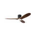 Generation Lighting Maverick Smart 52 Inch Hugger LED Ceiling Fan Matte Black Finish Dark Walnut Blades (3MAVHSM52MBKD)