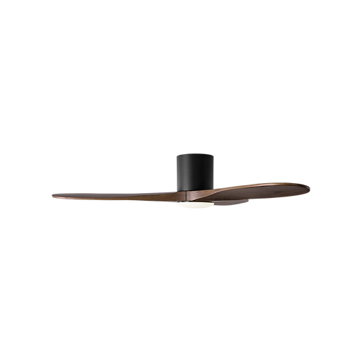 Generation Lighting Maverick Smart 52 Inch Hugger LED Ceiling Fan Matte Black Finish Dark Walnut Blades (3MAVHSM52MBKD)