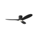 Generation Lighting Maverick Smart 52 Inch Hugger LED Ceiling Fan Matte Black Finish Midnight Black Blades (3MAVHSM52MBKMBKD)