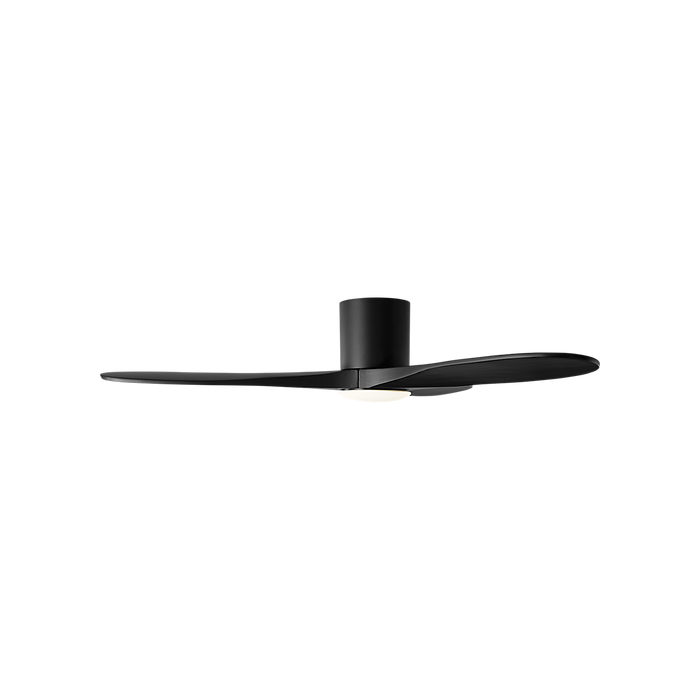Generation Lighting Maverick Smart 52 Inch Hugger LED Ceiling Fan Matte Black Finish Midnight Black Blades (3MAVHSM52MBKMBKD)