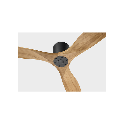 Generation Lighting Maverick Smart 52 Inch Hugger Ceiling Fan Matte Black Finish Natural Honey Blades (3MAVHSM52MBKNH)