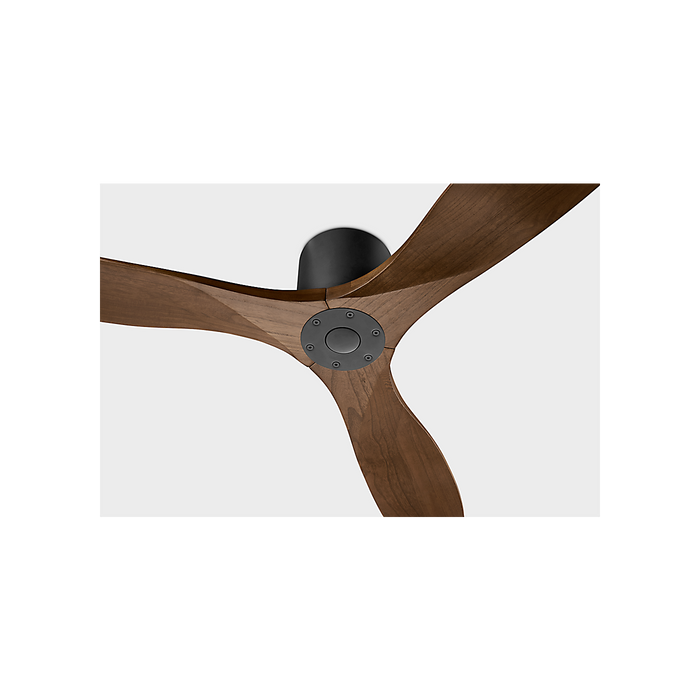 Generation Lighting Maverick Smart 52 Inch Hugger Ceiling Fan Matte Black Finish Dark Walnut Blades (3MAVHSM52MBK)