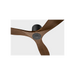Generation Lighting Maverick Smart 52 Inch Hugger Ceiling Fan Matte Black Finish Dark Walnut Blades (3MAVHSM52MBK)