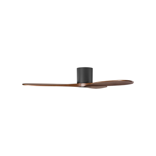 Generation Lighting Maverick Smart 52 Inch Hugger Ceiling Fan Matte Black Finish Dark Walnut Blades (3MAVHSM52MBK)