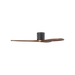 Generation Lighting Maverick Smart 52 Inch Hugger Ceiling Fan Matte Black Finish Dark Walnut Blades (3MAVHSM52MBK)