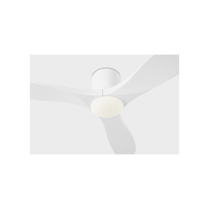 Generation Lighting Maverick Smart 52 Inch Hugger LED Ceiling Fan Matte White Finish Matte White Blades (3MAVHSM52RZWD)