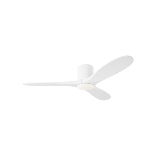 Generation Lighting Maverick Smart 52 Inch Hugger LED Ceiling Fan Matte White Finish Matte White Blades (3MAVHSM52RZWD)