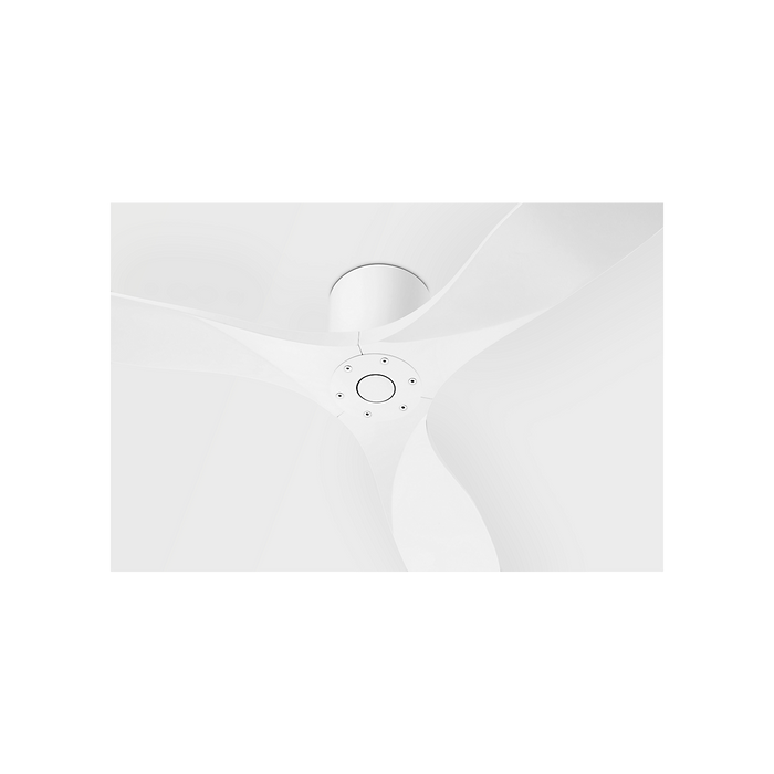 Generation Lighting Maverick Smart 52 Inch Hugger Ceiling Fan Matte White Finish Matte White Blades (3MAVHSM52RZW)