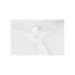 Generation Lighting Maverick Smart 52 Inch Hugger Ceiling Fan Matte White Finish Matte White Blades (3MAVHSM52RZW)