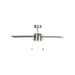 Generation Lighting Loni 52 Inch LED Pull Chain Ceiling Fan Brushed Steel Finish American Walnut Blades (4LNI52BSAWD)