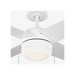 Generation Lighting Loni 52 Inch LED Pull Chain Ceiling Fan Matte White Finish Matte White Blades (4LNI52RZWD)