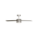 Generation Lighting Loni 52 Inch LED Ceiling Fan Brushed Steel Finish American Walnut Blades (4LNIR52BSAWD)