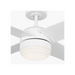 Generation Lighting Loni 52 Inch LED Ceiling Fan Matte White Finish Matte White Blades (4LNIR52RZWD)