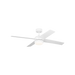 Generation Lighting Loni 52 Inch LED Ceiling Fan Matte White Finish Matte White Blades (4LNIR52RZWD)