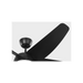 Generation Lighting Arkdale Smart 52 Inch LED Ceiling Fan Midnight Black Finish Midnight Black Blades (5ARKSM52MBKD)