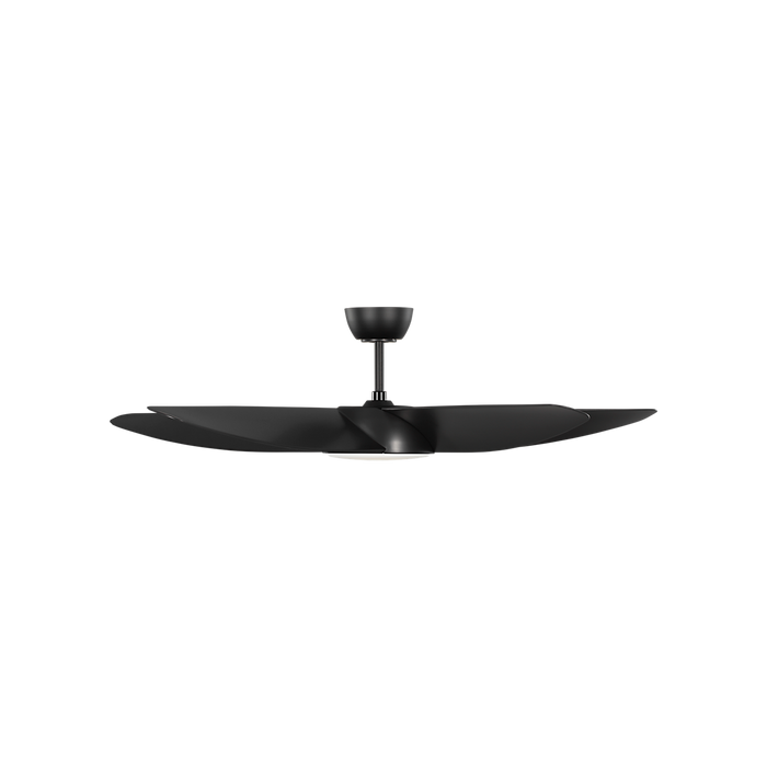 Generation Lighting Arkdale Smart 52 Inch LED Ceiling Fan Midnight Black Finish Midnight Black Blades (5ARKSM52MBKD)