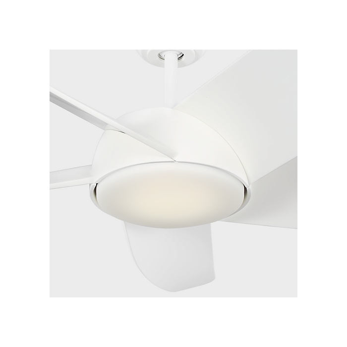 Generation Lighting Arkdale Smart 52 Inch LED Ceiling Fan Matte White Finish Matte White Blades (5ARKSM52RZWD)