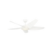 Generation Lighting Arkdale Smart 52 Inch LED Ceiling Fan Matte White Finish Matte White Blades (5ARKSM52RZWD)