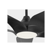 Generation Lighting Dellwood Coastal Smart 56 Inch LED Ceiling Fan Midnight Black Finish Midnight Black Blades (5DLWCSM56MBKD)
